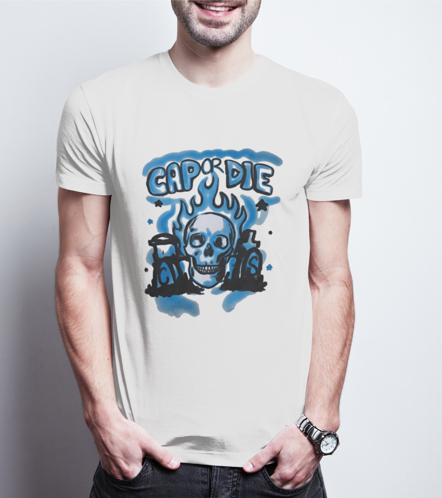 Cap Or Die Skull Flame T-Shirt
