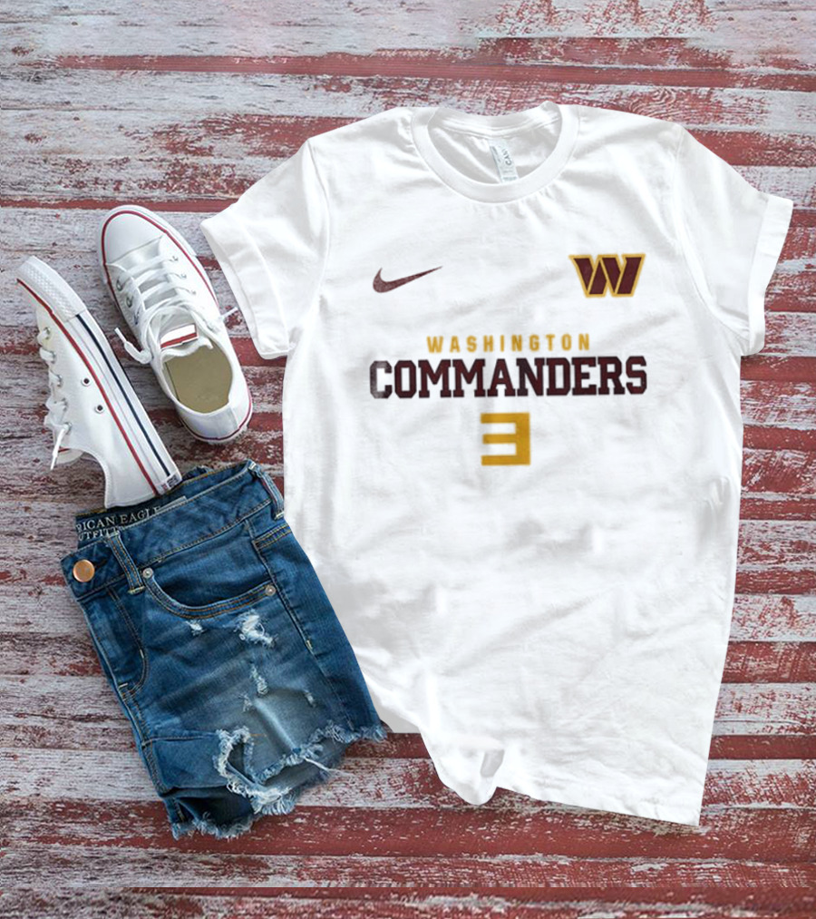 Washington Commanders Nike W Logo Number 3 T-Shirt