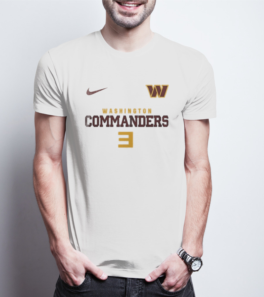 Washington Commanders Nike W Logo Number 3 T-Shirt