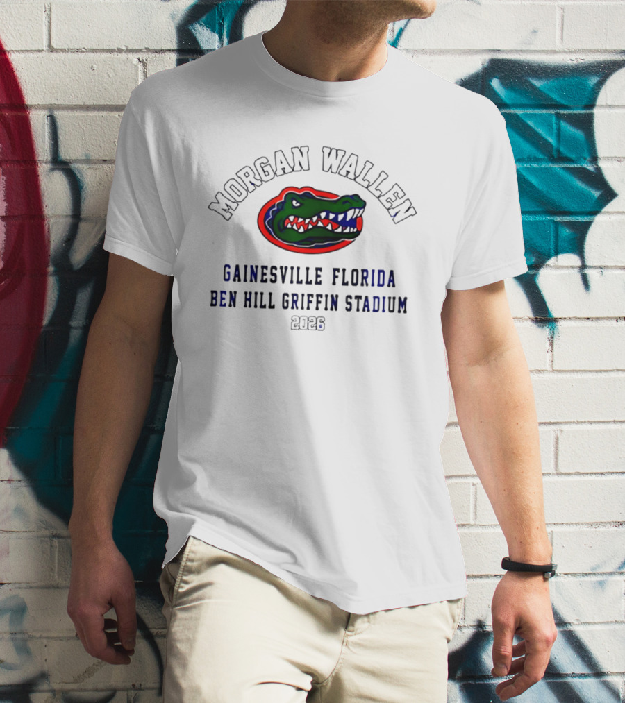 Morgan Wallen Florida Gators 2026 Gainesville Ben Hill Griffin Stadium T-Shirt