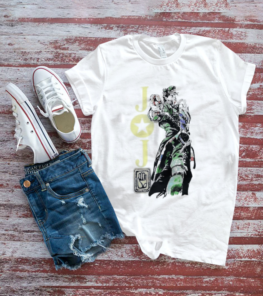 Jojo Jotaro Kujo Star Emblem Anime T-Shirt