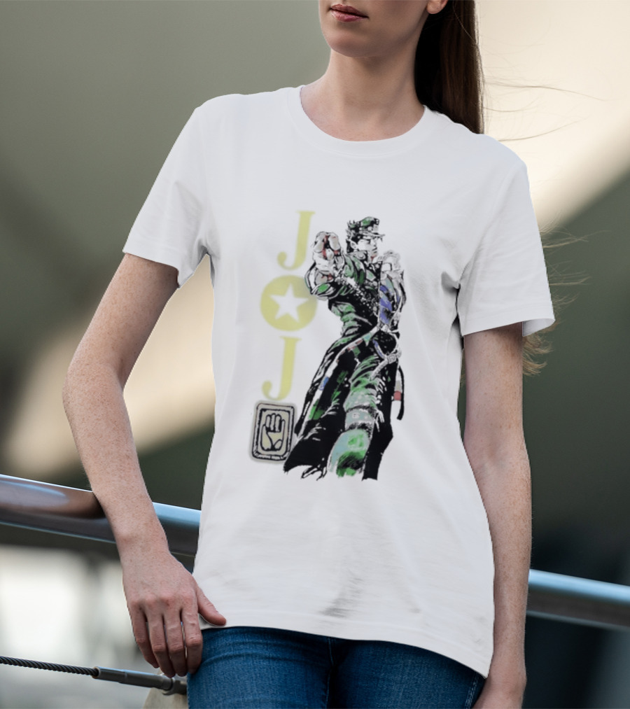 Jojo Jotaro Kujo Star Emblem Anime T-Shirt