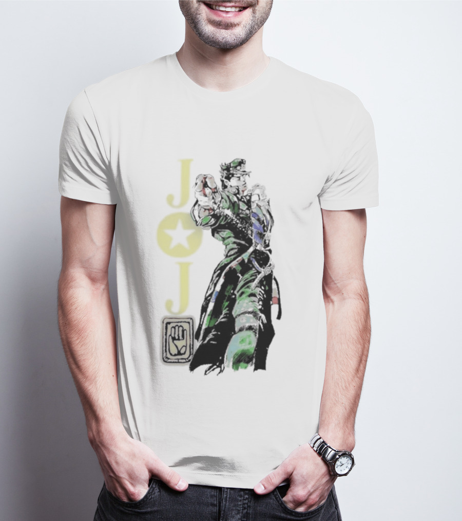 Jojo Jotaro Kujo Star Emblem Anime T-Shirt