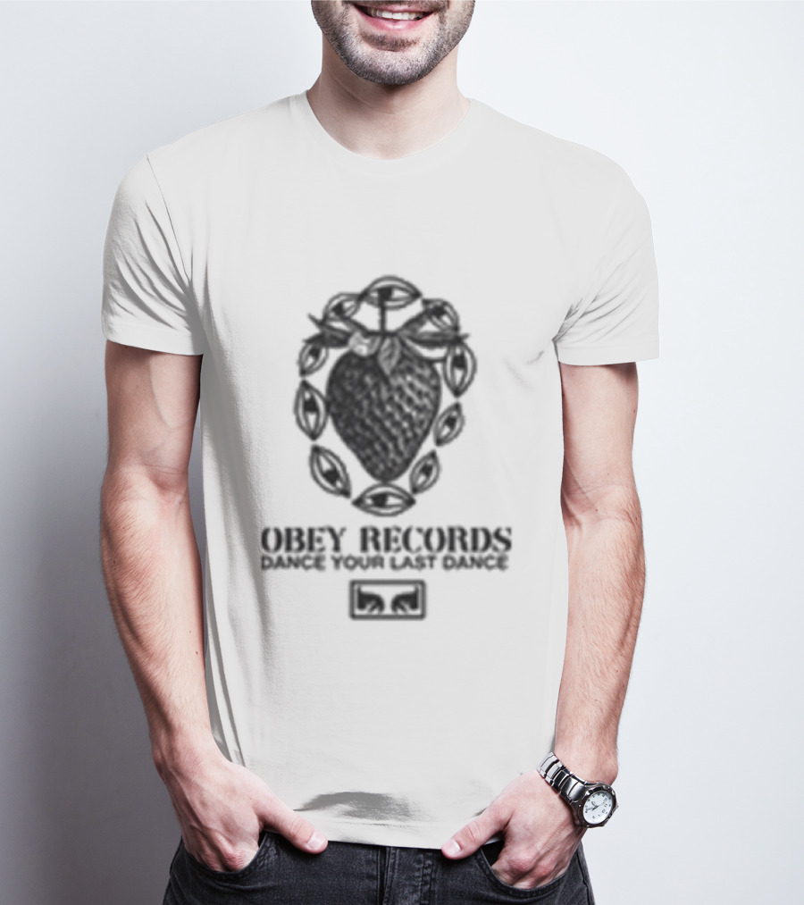 Obey Records Garden Heavyweight Music Art Collection T-Shirt