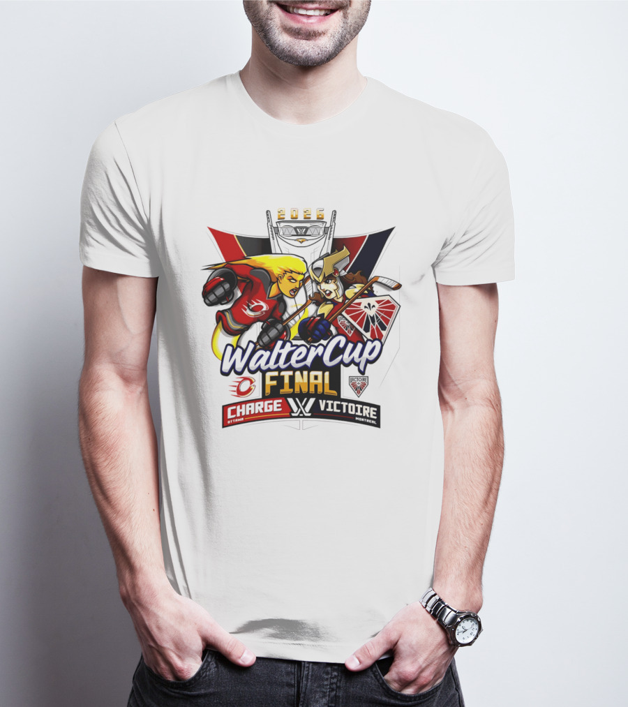 Ottawa Charge Vs Montreal Victoire 2026 Walter Cup Final Hockey Clash T-Shirt