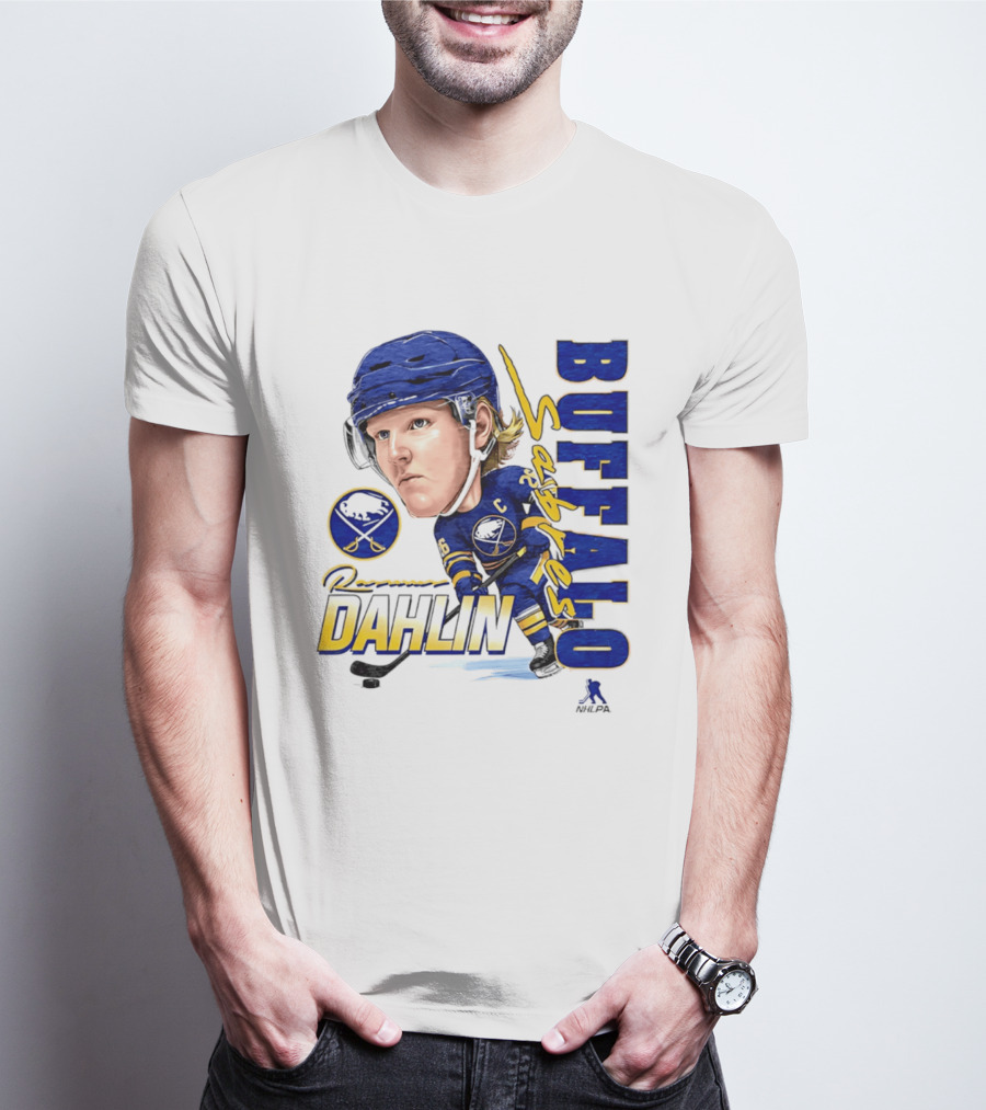 Rasmus Dahlin Captain Buffalo Sabres NHLPA Caricature T-Shirt