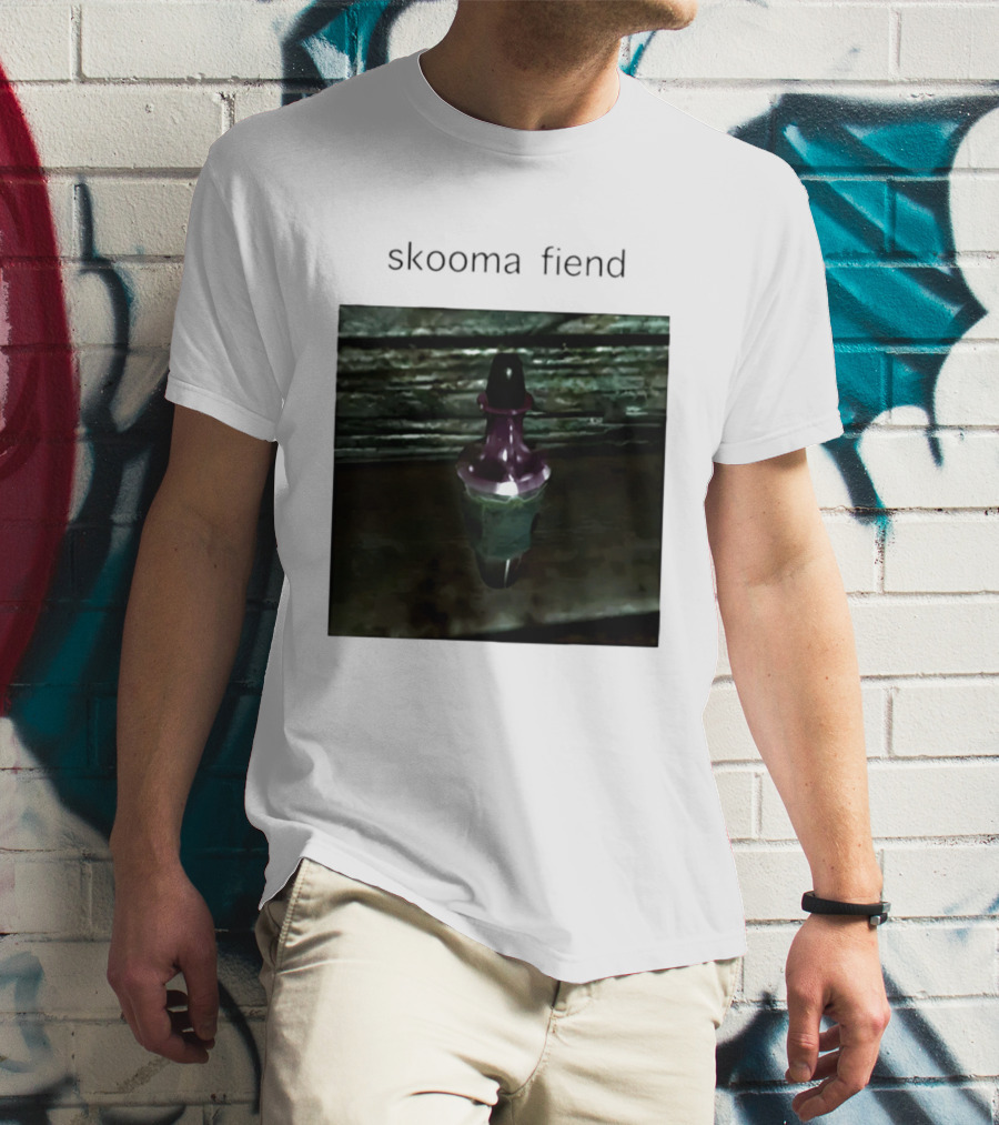 Skooma Fiend Skyrim Potion Character Reference T-Shirt