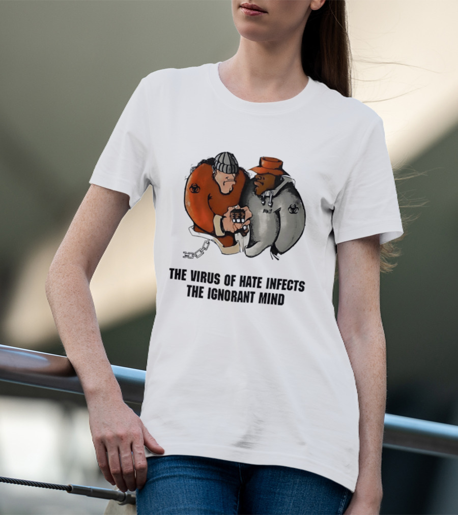 The Virus Of Hate Infects The Ignorant Mind 90s Biohazard T-Shirt