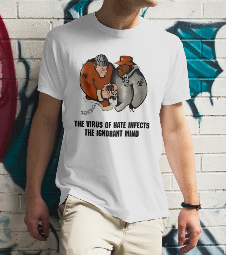 The Virus Of Hate Infects The Ignorant Mind 90s Biohazard T-Shirt