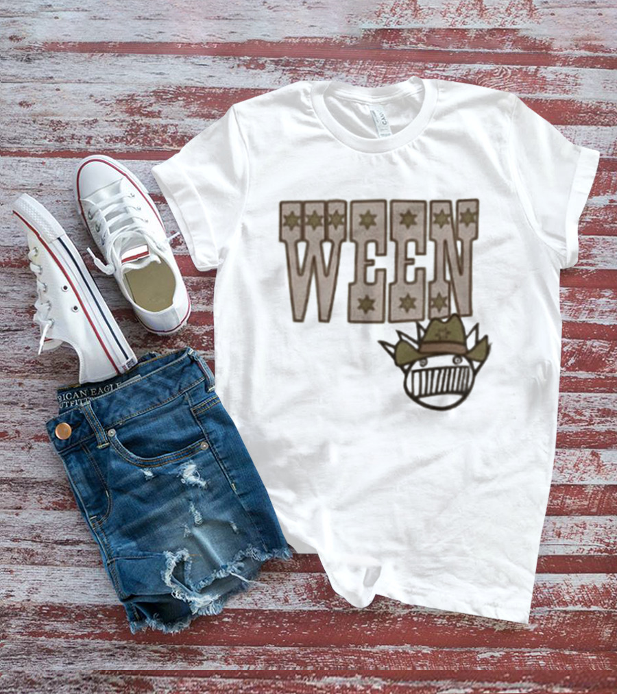 Ween 12 Golden Country Greats Tour Cowboy Hat Stars T-Shirt