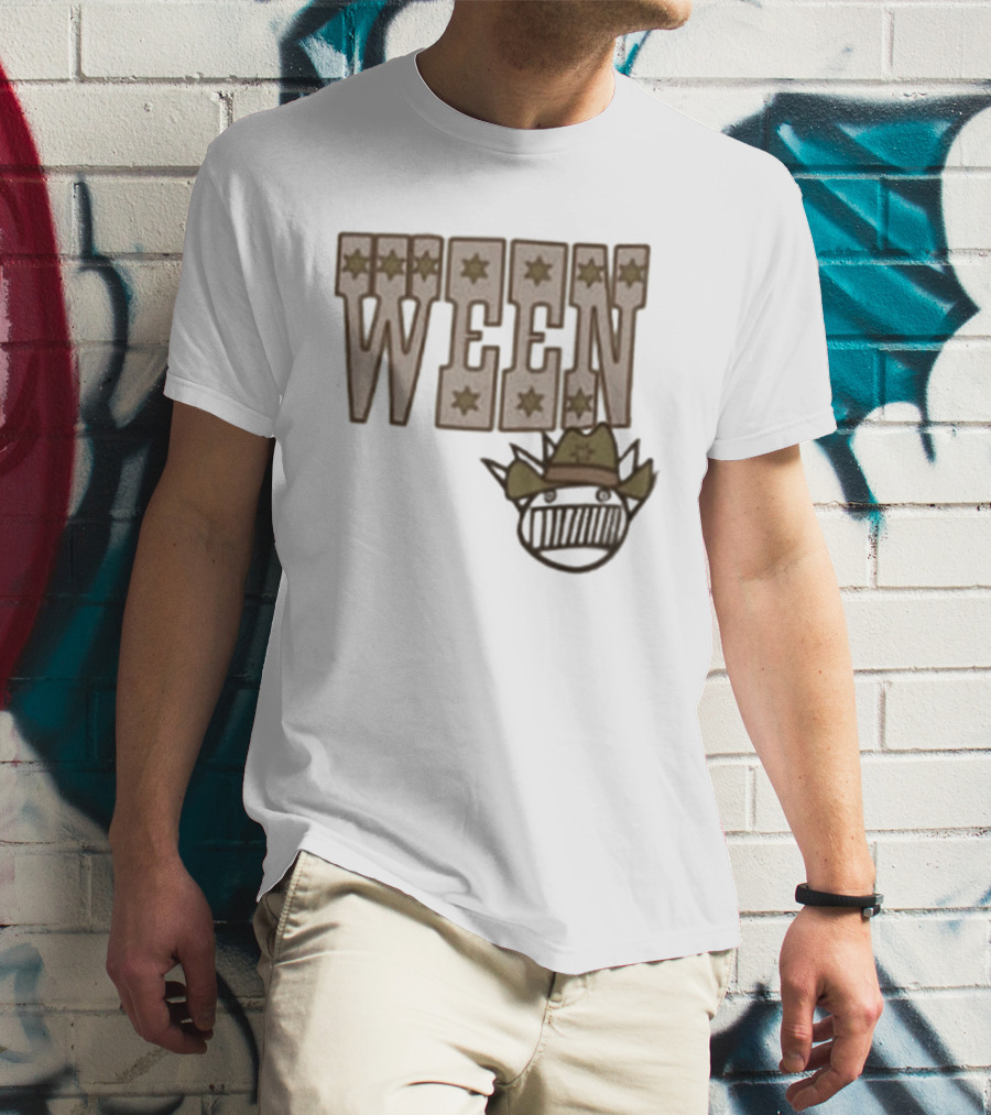 Ween 12 Golden Country Greats Tour Cowboy Hat Stars T-Shirt