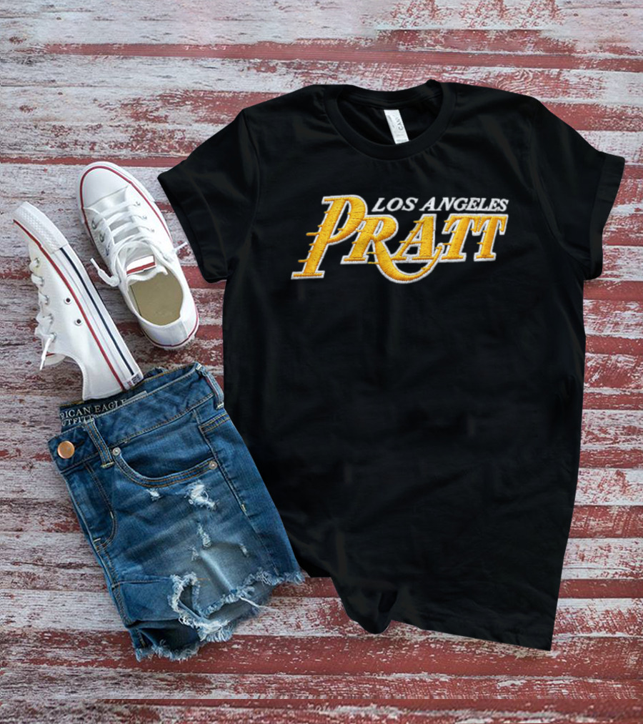 Los Angeles Pratt 2026 Embroidered Yellow T-Shirt