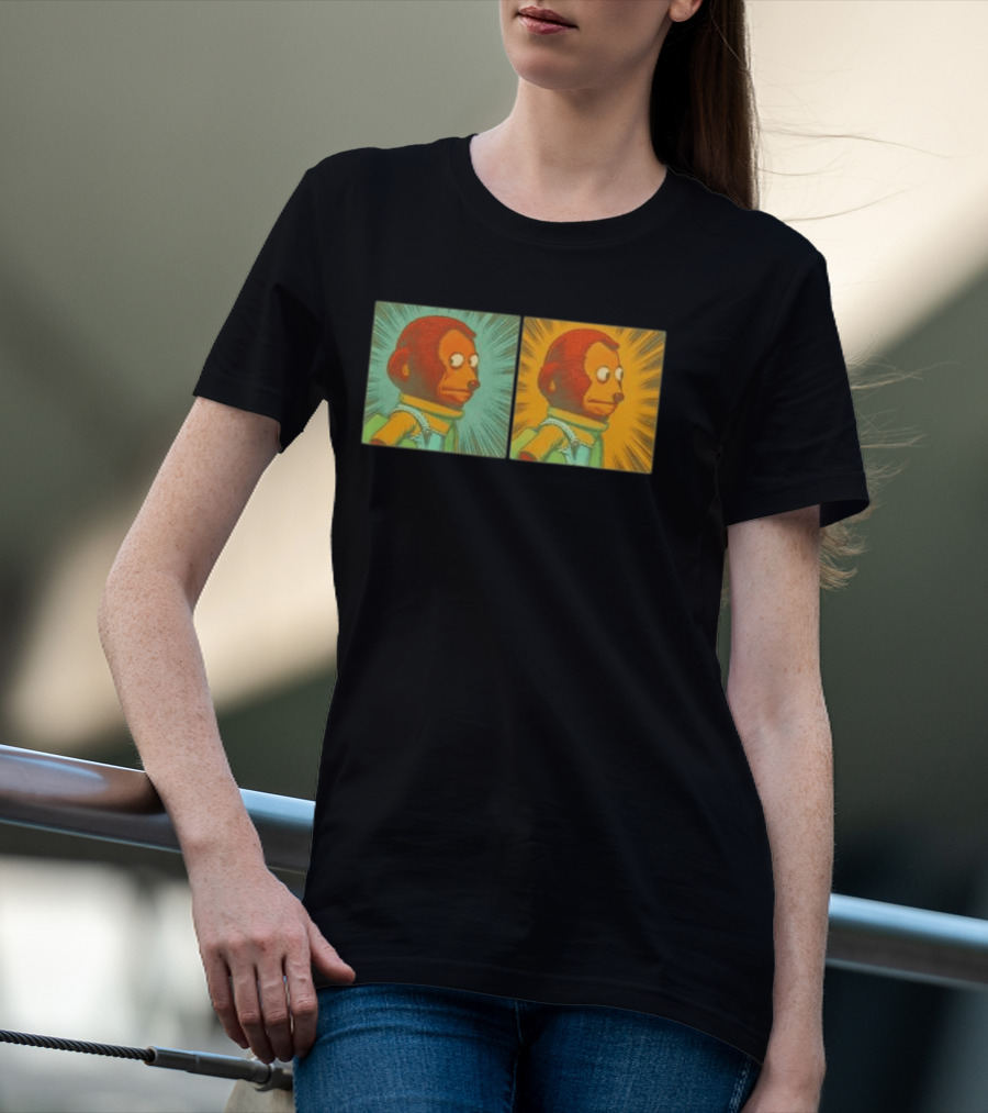 Awkward Look Monkey Puppet Meme Garment Dyed T-Shirt