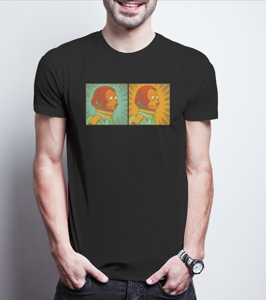 Awkward Look Monkey Puppet Meme Garment Dyed T-Shirt