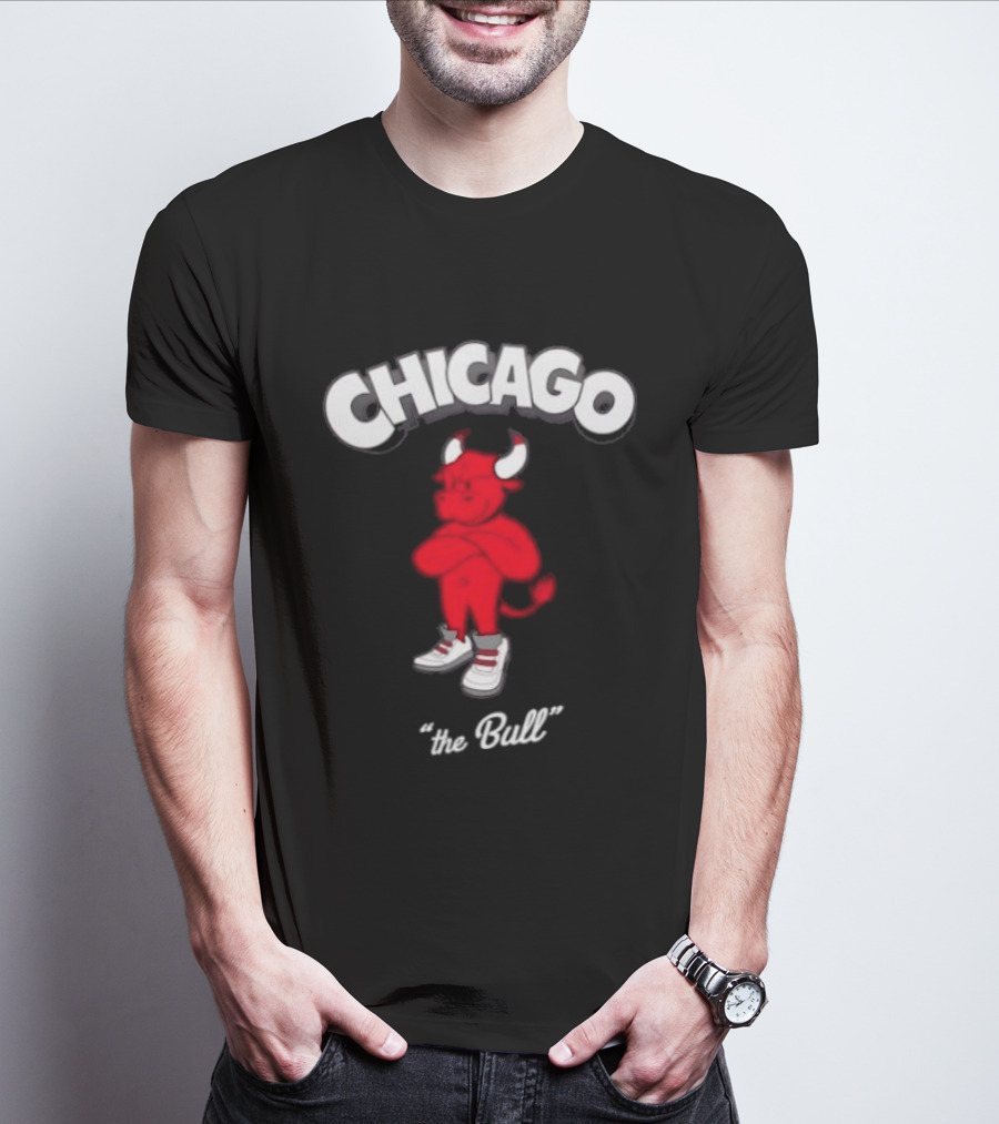 Chicago Bulls Toon Bull NBA Cartoon T-Shirt
