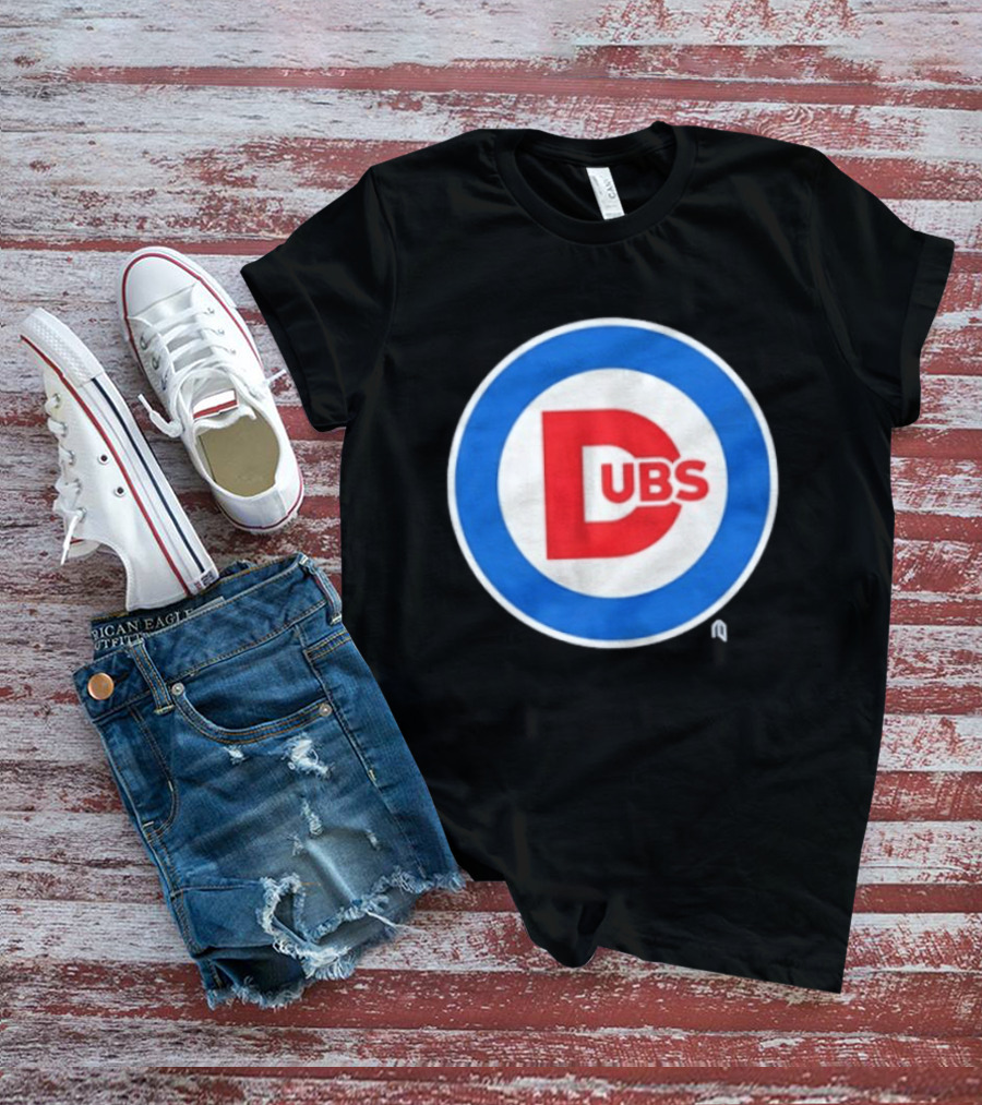 Chicago Dubs Cubs Logo Mashup Circle T-Shirt