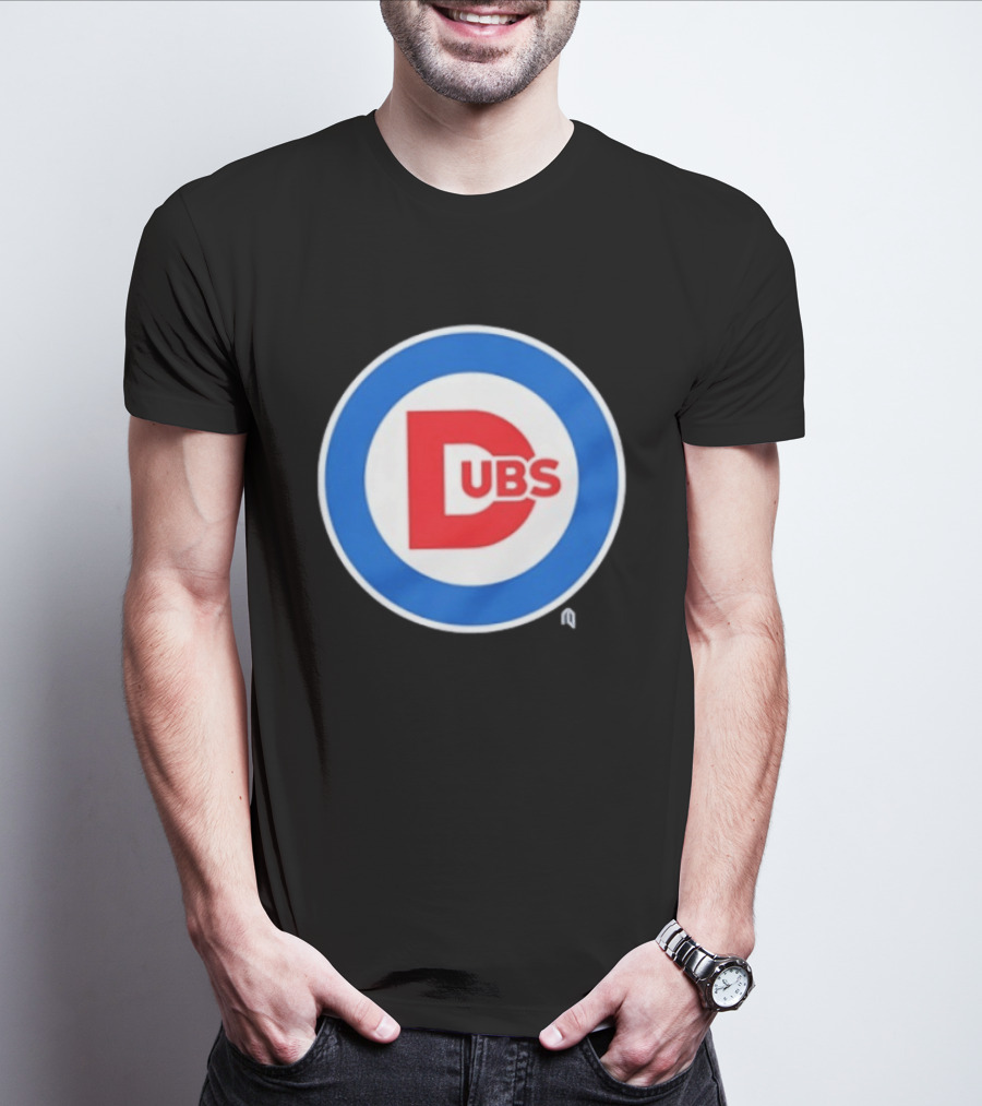 Chicago Dubs Cubs Logo Mashup Circle T-Shirt
