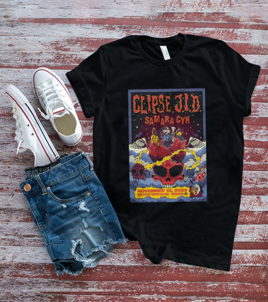 Clipse J.I.D Samara Cyn November 12 2026 Red Rocks Amphitheatre Morrison CO T-Shirt