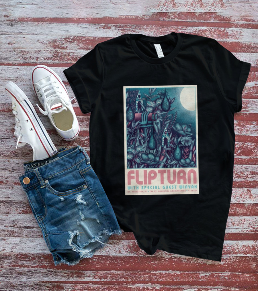 FLIPTURN With Special Guest Winyah St. Augustine Ampitheatre 9/25/26 T-Shirt