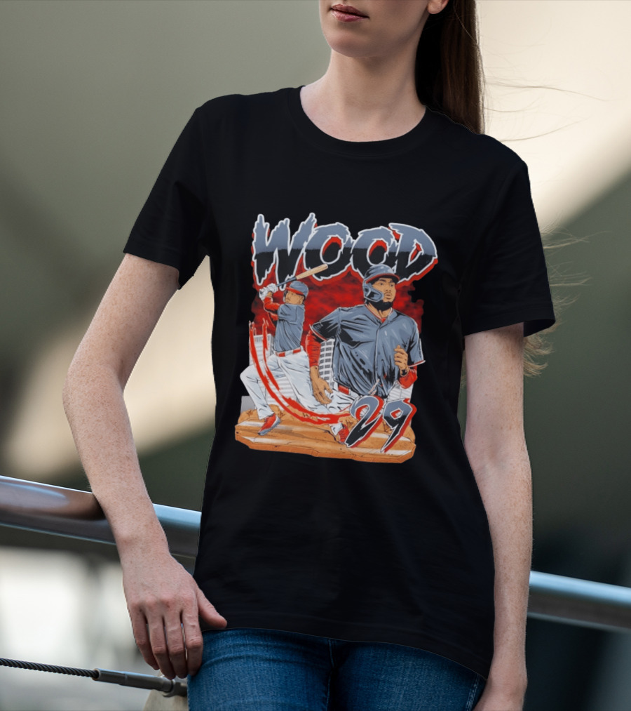 Wood 29 Baseball Euphoria Debut Action Scene T-Shirt