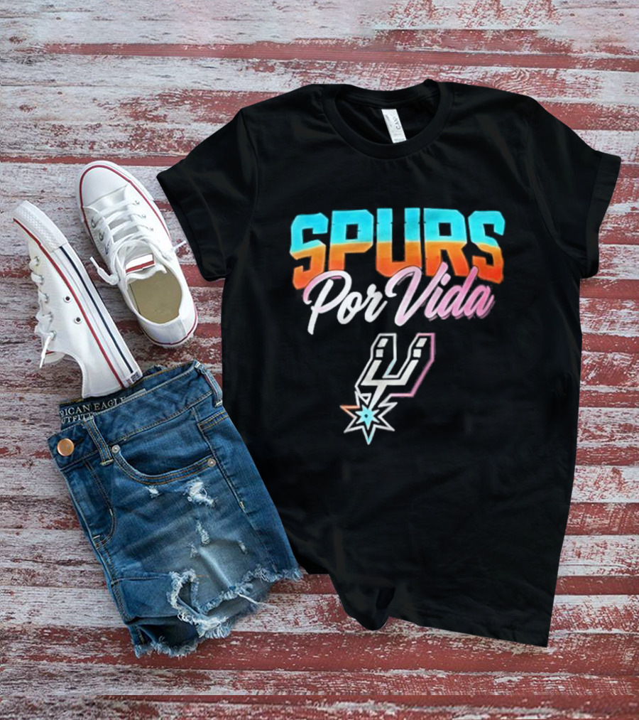 Spurs Por Vida San Antonio Vintage NBA Team Basketball T-Shirt