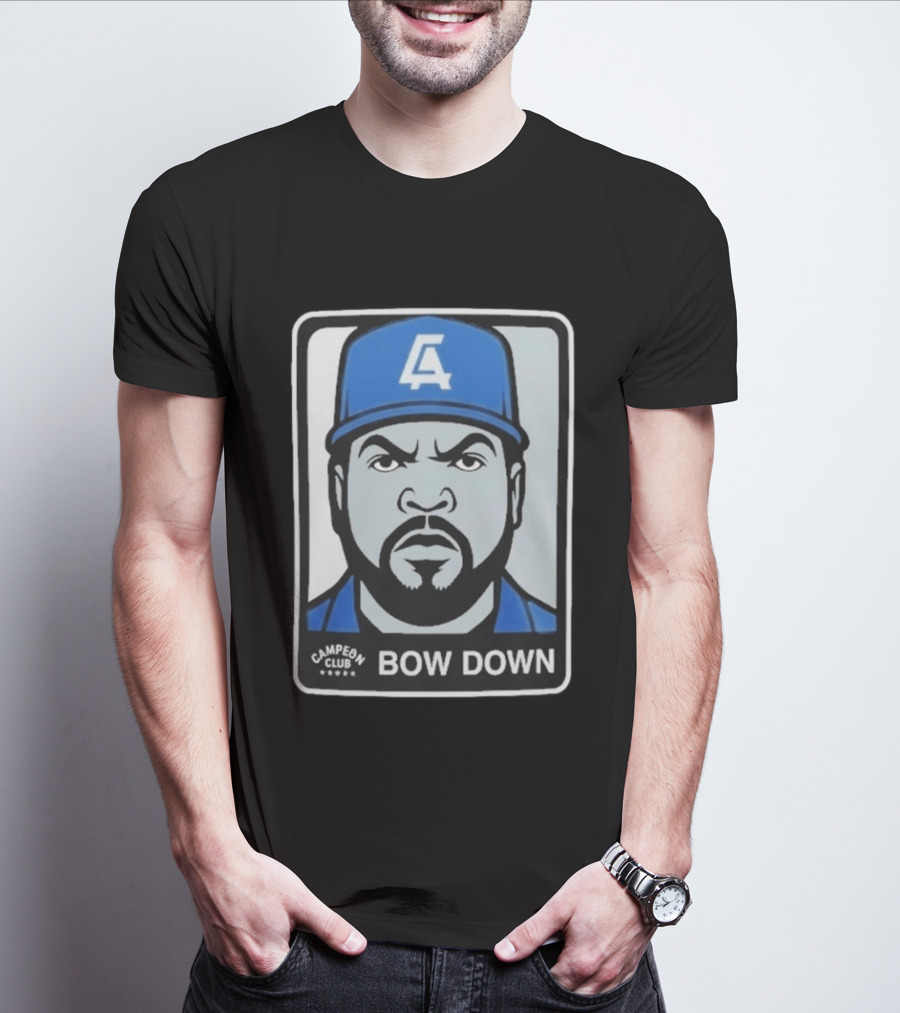 2026 LA Dodgers Ice Cube Bow Down Campeon Club T-Shirt