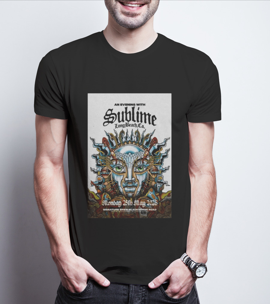 An Evening With Sublime Signature Brew Blackhorse Road Long Beach CA May 25 2026 T-Shirt