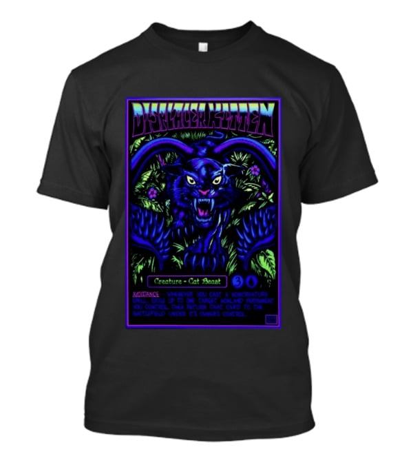 Displacer Kitten Creature Cat Beast Avoidance Text Fantasy 2026 T-Shirt