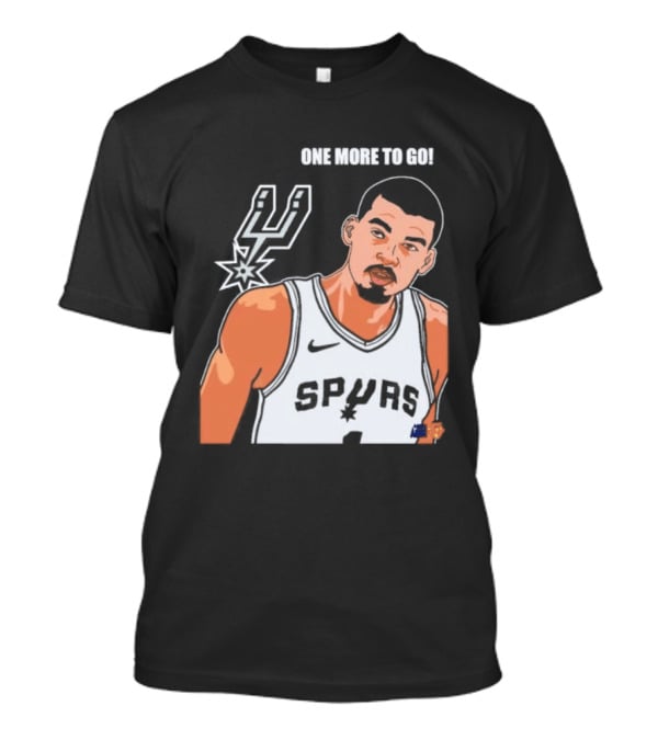 Victor Wembanyama San Antonio Spurs One More To Go T-Shirt
