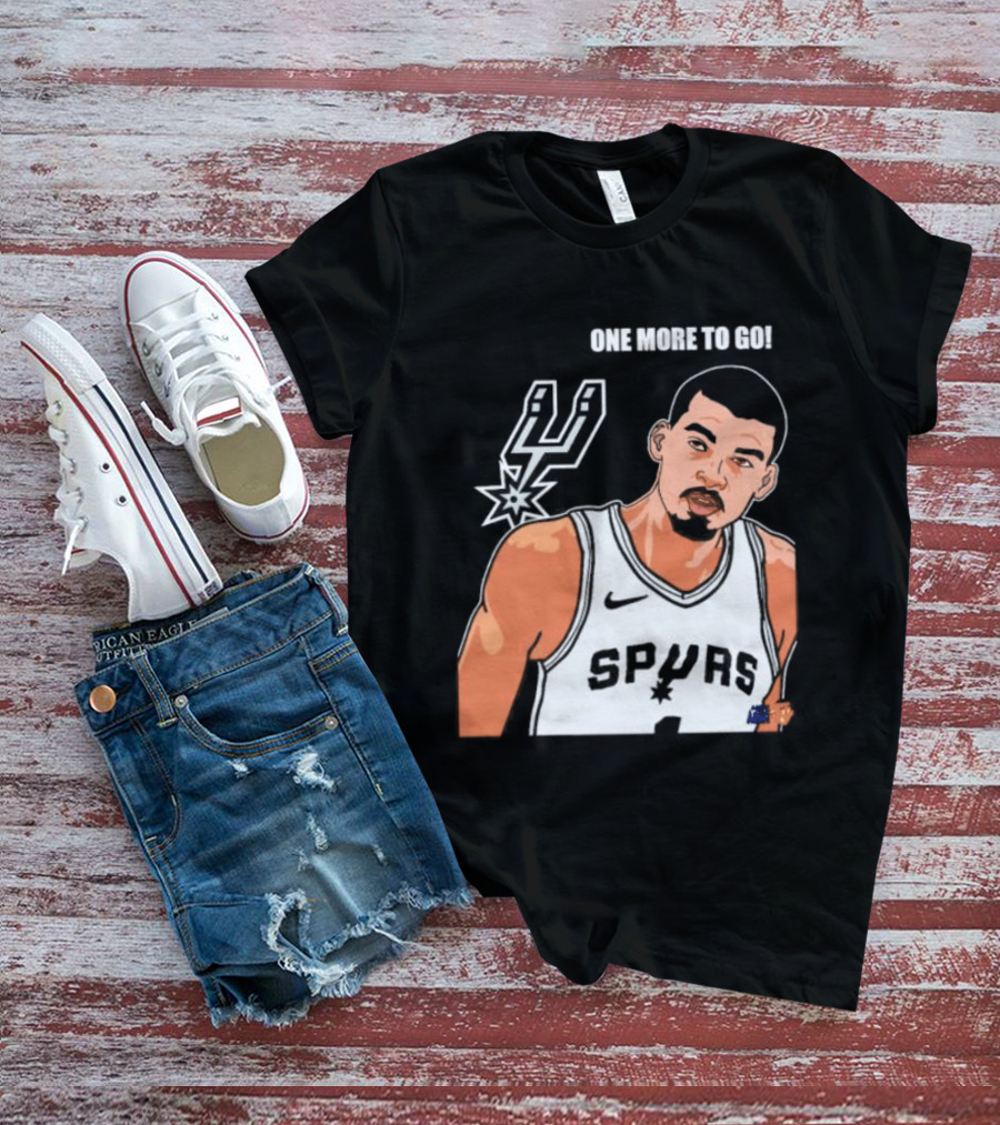 Victor Wembanyama San Antonio Spurs One More To Go T-Shirt