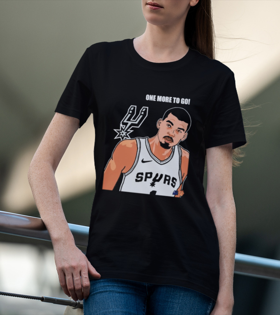 Victor Wembanyama San Antonio Spurs One More To Go T-Shirt