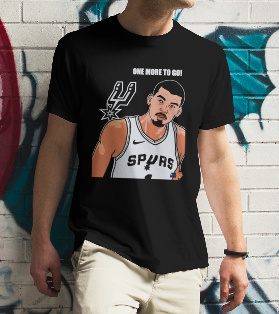 Victor Wembanyama San Antonio Spurs One More To Go T-Shirt