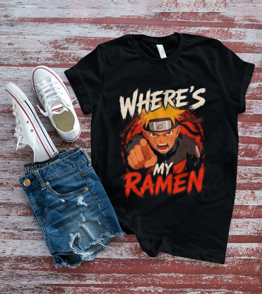 Where's My Ramen Naruto T-Shirt