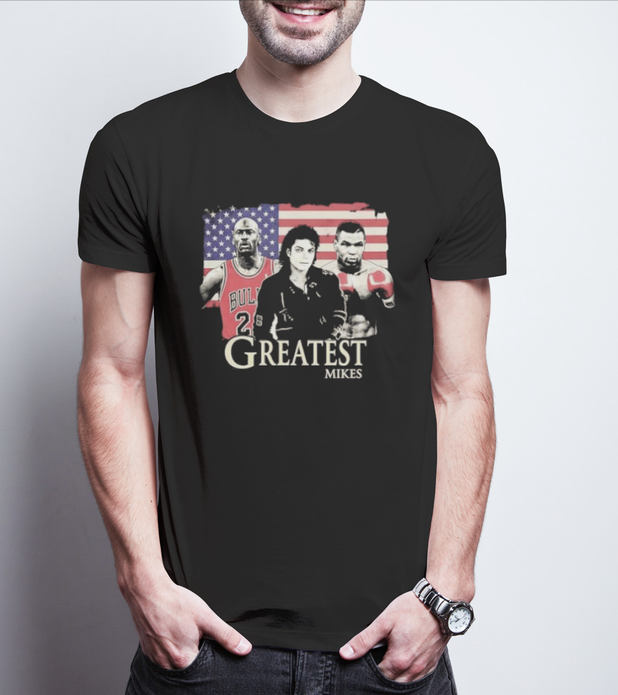 Greatest Mikes Jordan Jackson Tyson American Flag 2026 T-Shirt