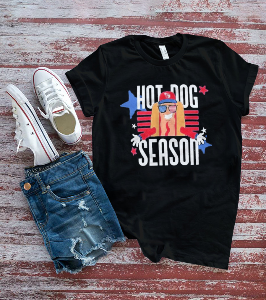 Hot Dog Season Jarrett Allen Patriotic Fun T-Shirt