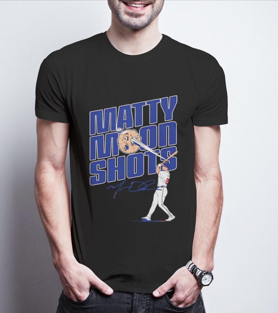 Matty Moonshots Matt Olson Baseball Signature Chop House Atlanta T-Shirt