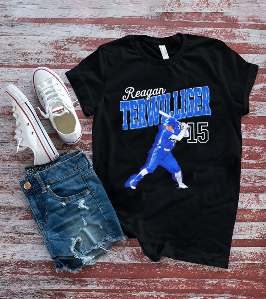 Reagan Terwilliger 15 Buffalo Bulls Softball Player Swing T-Shirt