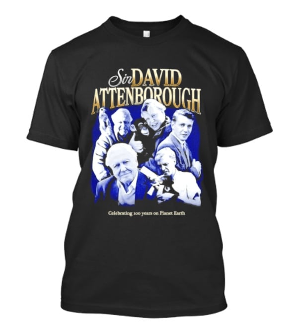 Sir David Attenborough Centennial Celebration On Planet Earth T-Shirt