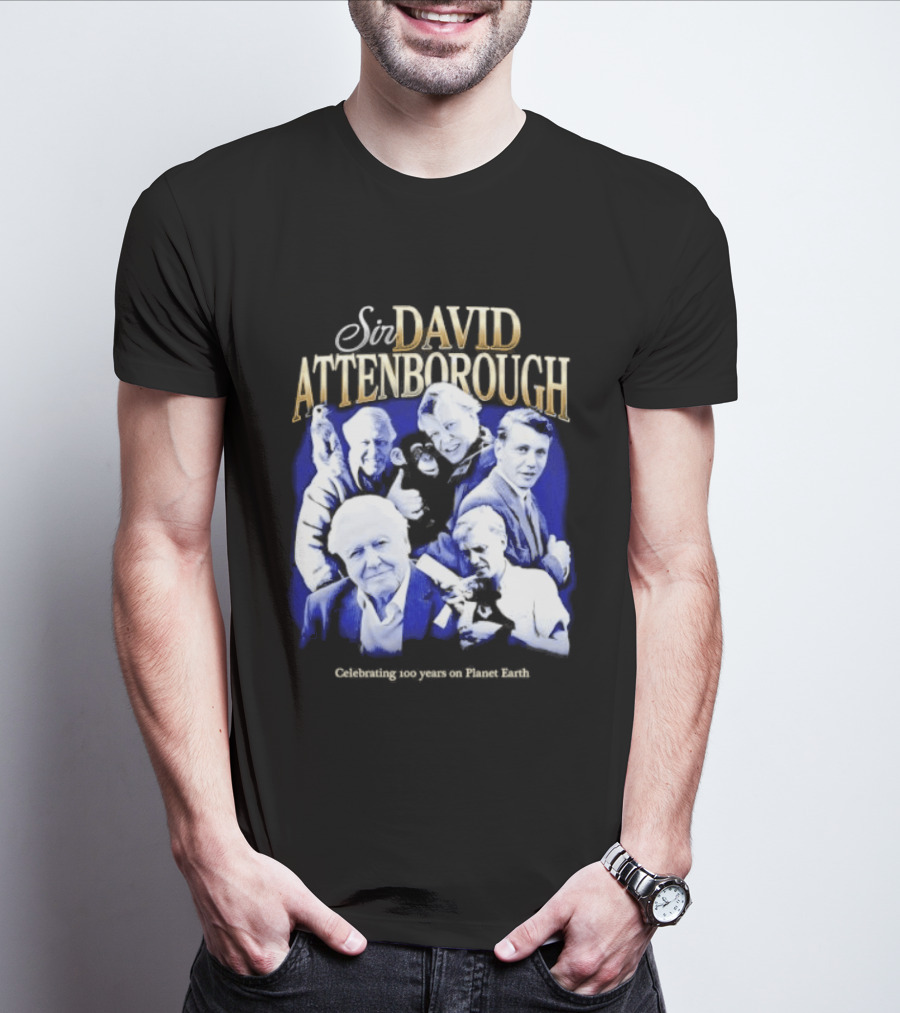 Sir David Attenborough Centennial Celebration On Planet Earth T-Shirt