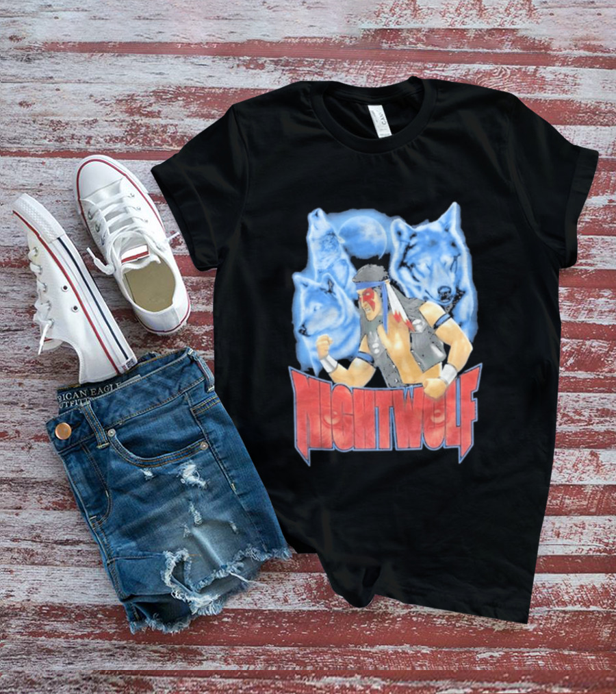Nightwolf Mortal Kombat Klassic Ultimate MK3 Wolves Moonfighter T-Shirt
