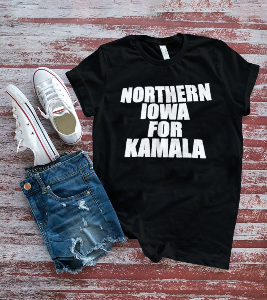 Northern Iowa For Kamala Panthers Supporters T-Shirt