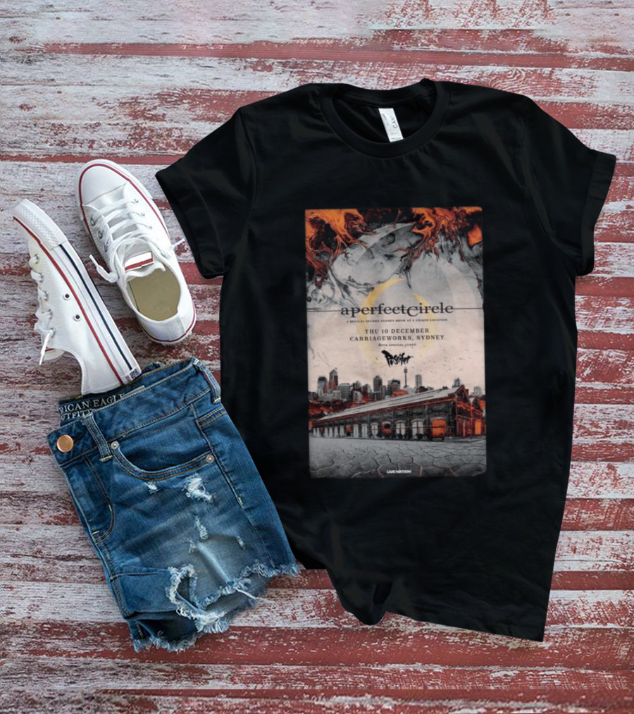 A Perfect Circle Thu 10 December Carriageworks Sydney Special Sunset Show With Puscifer T-Shirt