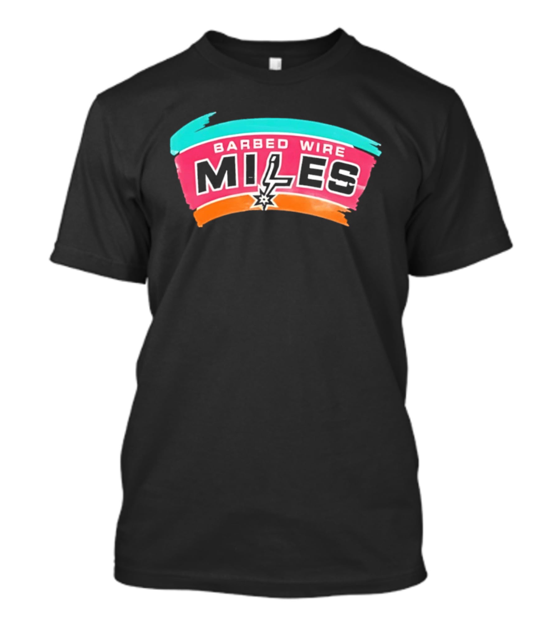 Barbed Wire Miles San Antonio Lightning T-Shirt