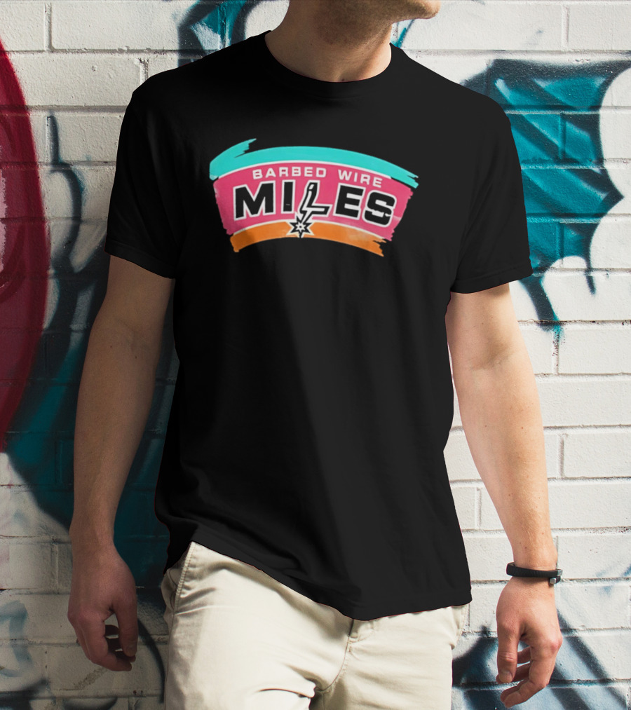 Barbed Wire Miles San Antonio Lightning T-Shirt