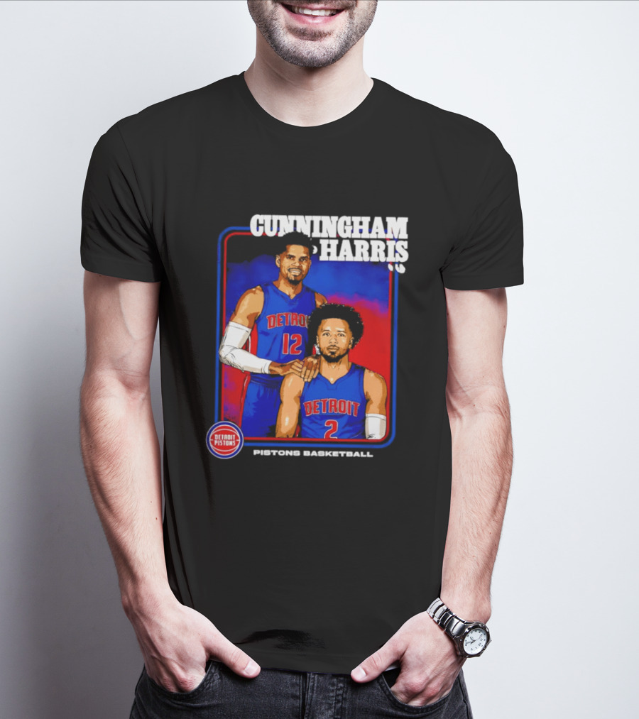 Cunningham Harris Detroit Pistons Basketball 2026 T-Shirt