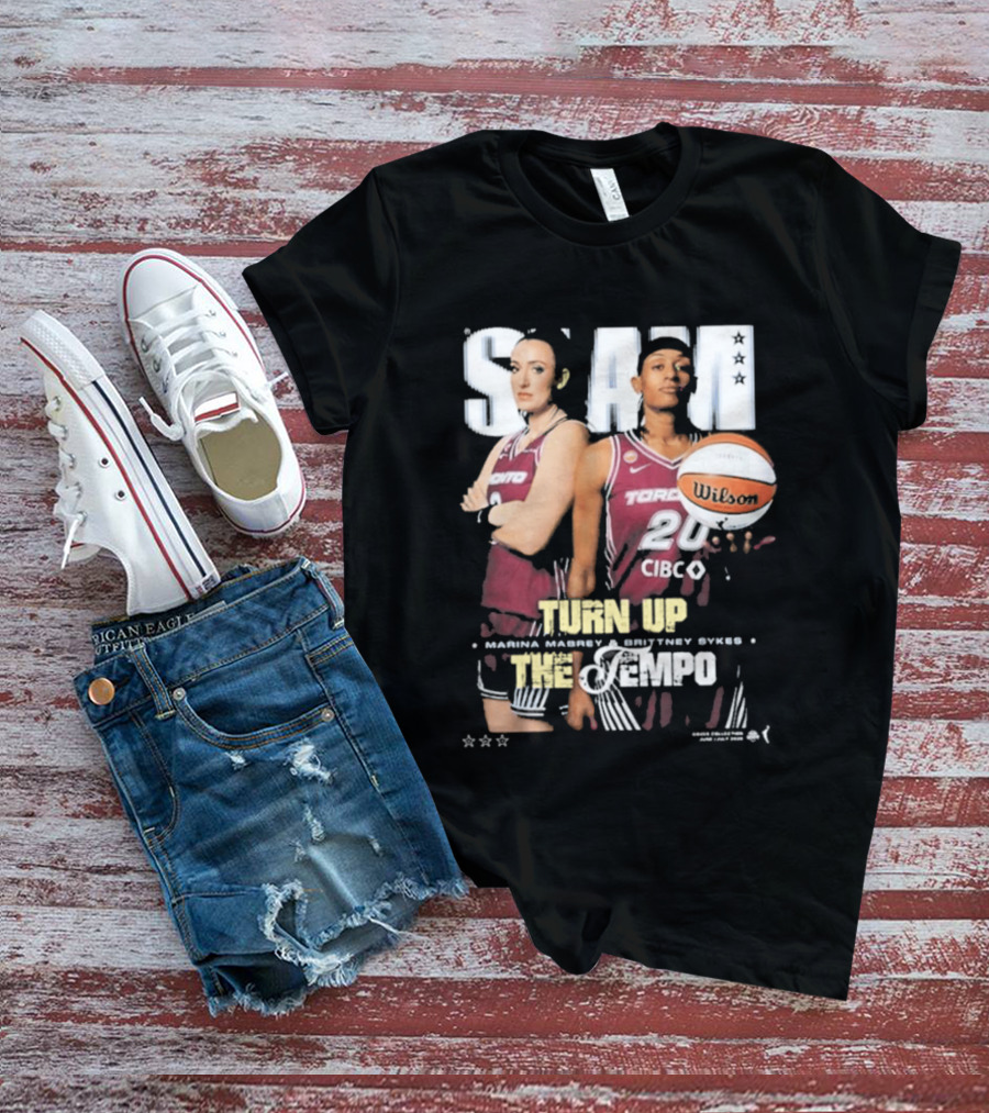 Slam 262 Turn Up The Tempo Marina Mabrey Brittney Sykes Toronto CIBC T-Shirt