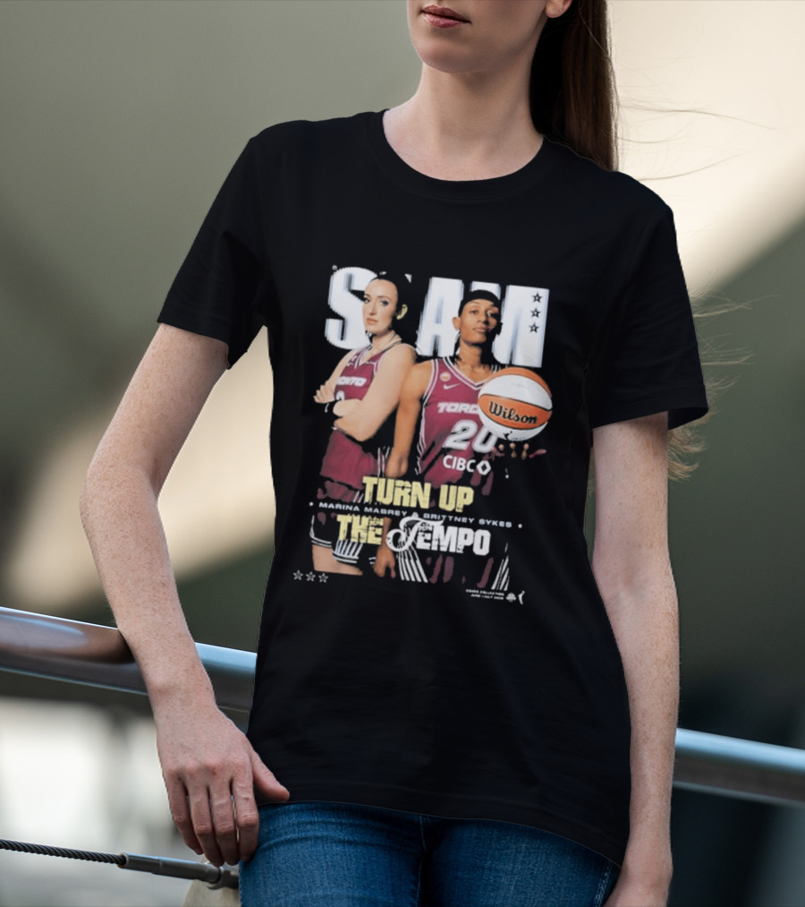 Slam 262 Turn Up The Tempo Marina Mabrey Brittney Sykes Toronto CIBC T-Shirt