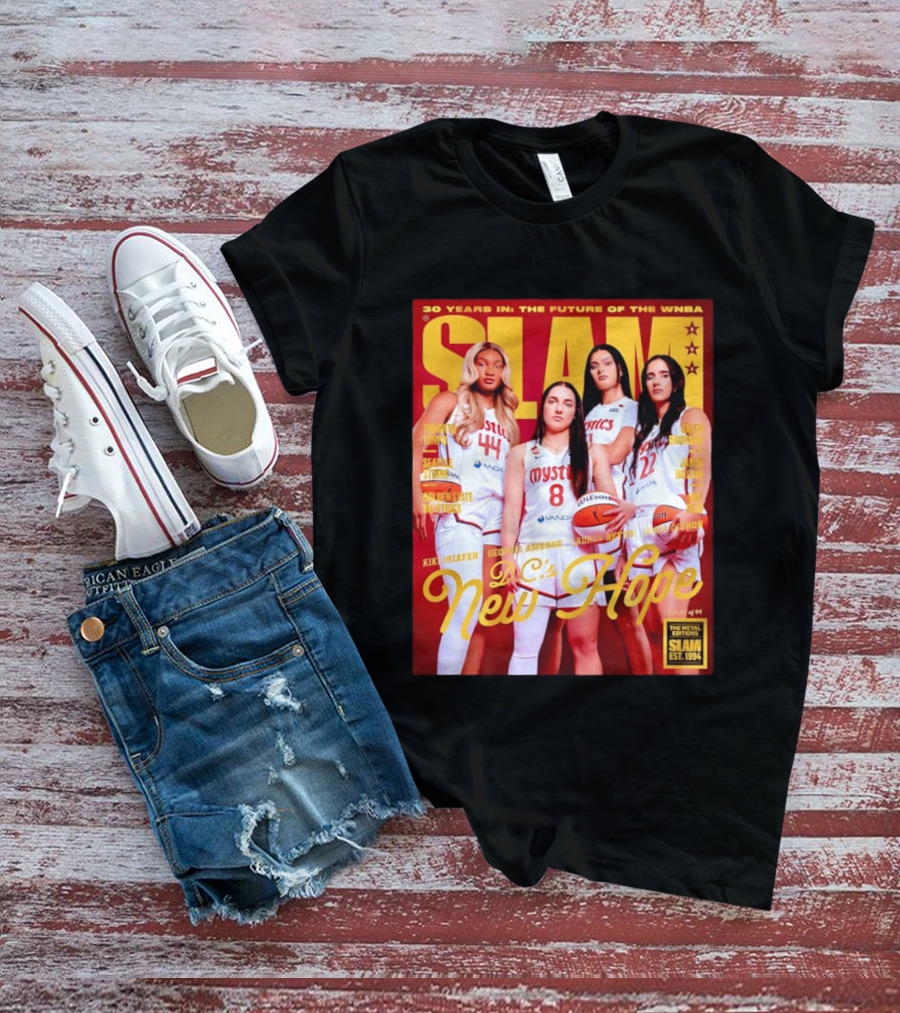 SLAM Gold Edition 30 Years WNBA Future D.C.'s New Hope Mystics T-Shirt