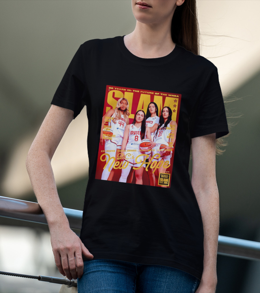 SLAM Gold Edition 30 Years WNBA Future D.C.'s New Hope Mystics T-Shirt