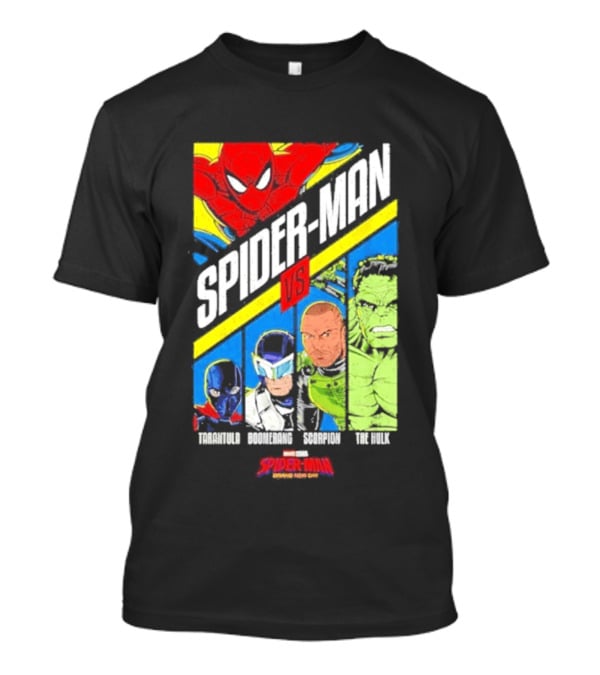Spider Man VS Tarantula Boomerang Scorpion The Hulk Marvel Superheroes Showdown T-Shirt
